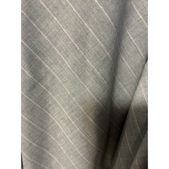 LIZ CLAIBORNE Spring Bouquet Sleeveless Belted Career Top XL Gray Purple Stripe - Picture 3 of 8